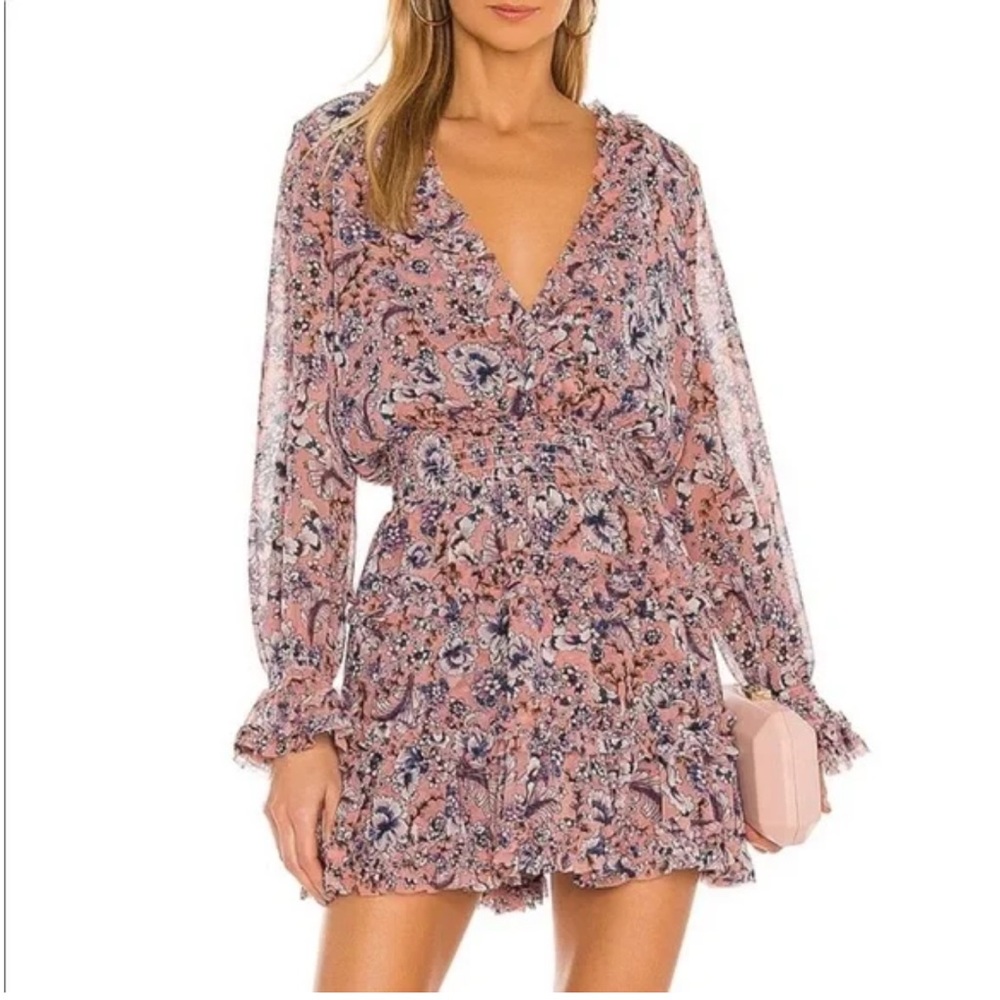 MISA LOS ANGELES Bridget Mini Dress, Petals of Lille, Size XS NWT